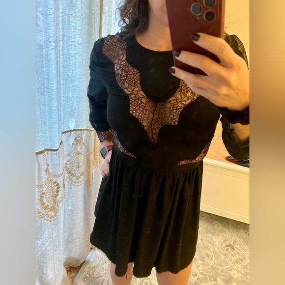Iro black lace mini dress - Picture 1 of 9